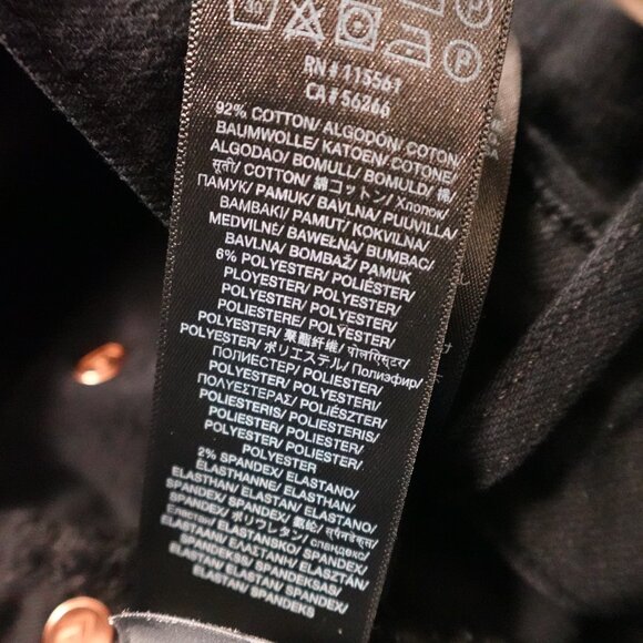 7 For All Mankind Paxtyn Skinny Performance Jeans Men’s 31 Black Distressed Knee - Picture 14 of 14